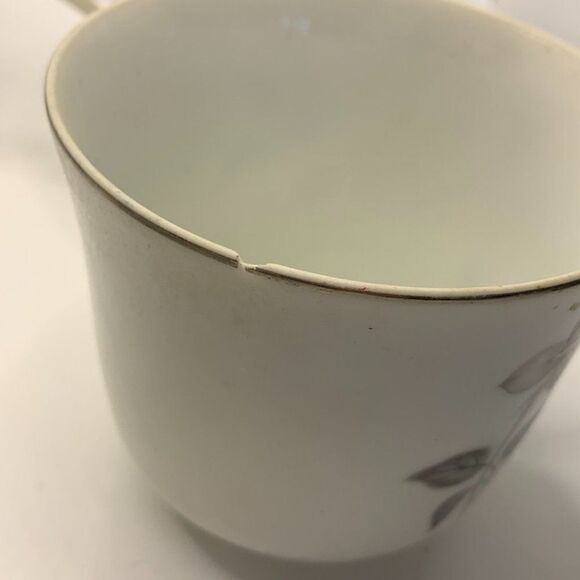 6 - 3" Flat Cup China by Queens Royal - Picture 5 of 7